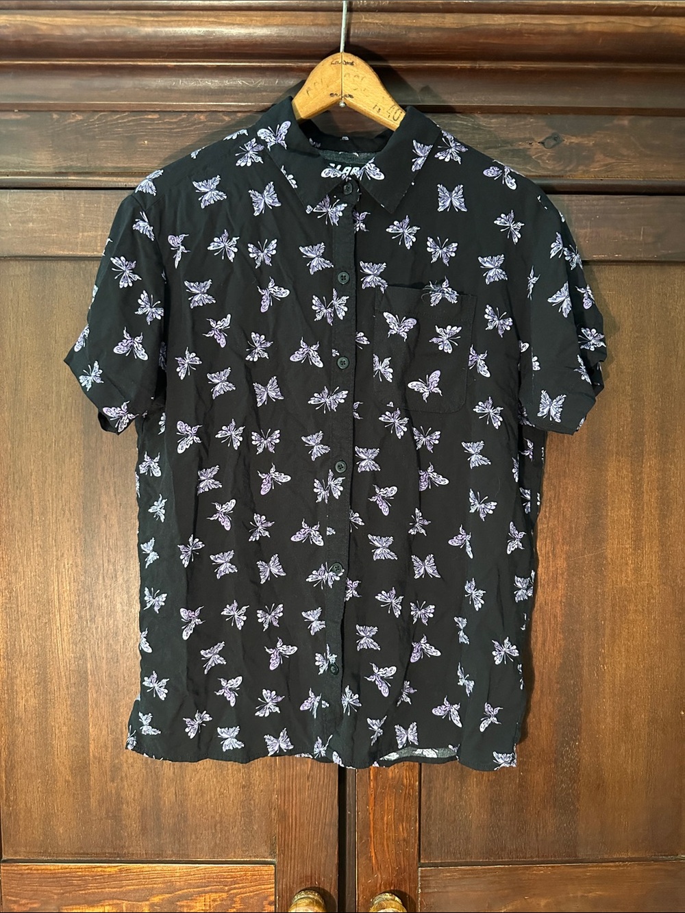A•Lab women’s button down short sleeve shirt